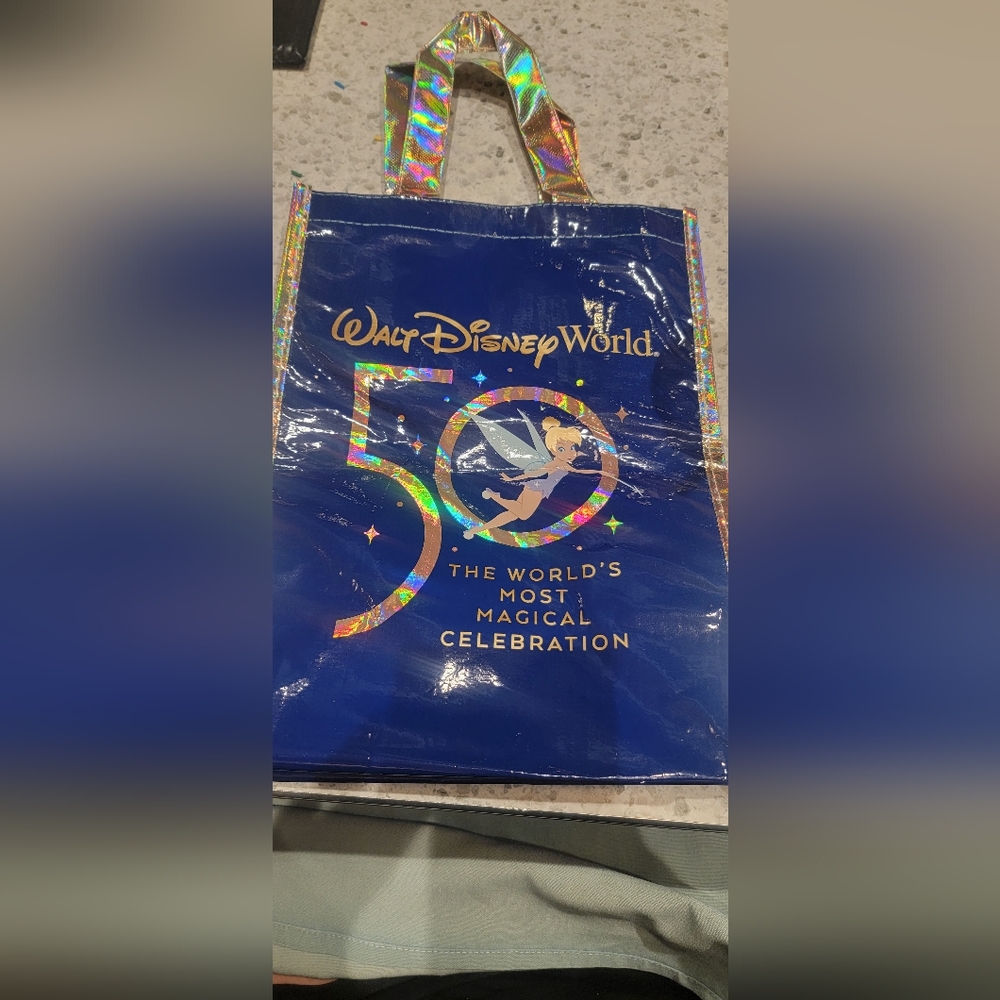 Disney 50th Anniversary Tinker Bell Reusable Shopping bag